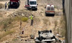 Kastamonu’da otomobil 15 metreden uçtu