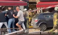 Otomobil yayaların arasına daldı: Yaralılar var