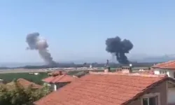 Yalova'da askeri eğitim uçağı düştü