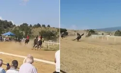 At yarışında feci kaza: 1 jokey yaralı, 2 at öldü