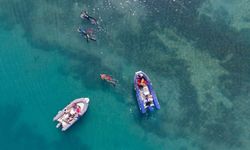 Bodrum'da deniz dibi temizliği yapıldı
