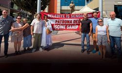 Karabağlar Belediyesi önünde ‘sürgün’ eylemi: CHP’li meclis üyesinden destek!