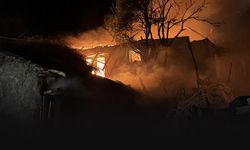 Bahçede başlayan yangın tek katlı evi küle çevirdi!