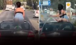 Trafikte akılalmaz görüntüler: Tehlikeli yolculuğa ceza!