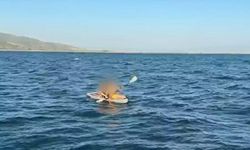 Kürek sörfü yaparken denizde sürüklenen 2 kişi kurtarıldı!