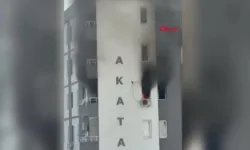 7 katlı apartmanda yangın paniği!