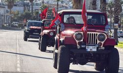 Bodrum'da 'Cumhuriyet' konvoyu