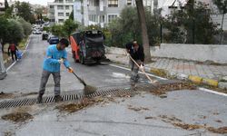 Kuşadası'nda fırtına sonrası ekipler sahada!