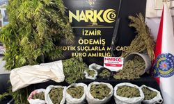 Ödemiş'te 7 kilo 671 gram esrar ele geçirildi!