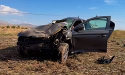 Takla atan otomobilde sürücü yaralandı