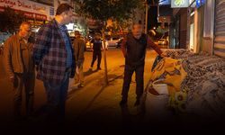 Başkan Eşki'den gece mesaisi: Kaldırımlar özgürleşecek!