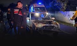 Kontrolden çıkan otomobil takla attı; 1'i ağır 4 yaralı