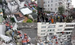 Maltepe'de 7 katlı binanın 3 katı çöktü: İki kişi yaşamını yitirdi!