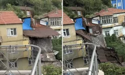 Zonguldak'ta sağanak felaketi: 2 katlı ev tamamen çöktü!