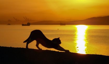 İzmir'de kartpostallık gün doğumu!