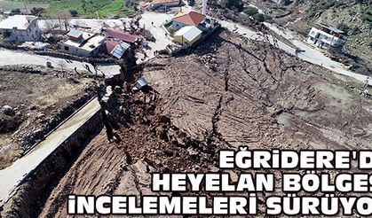 Eğridere'de heyelan bölgesindeki inceleme sürüyor