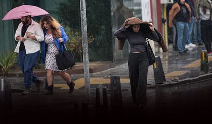 İzmir'den sağanak manzaraları!