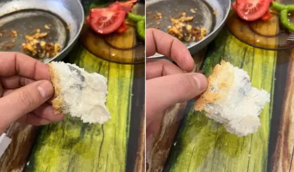 Ekmeğin içinde jilet çıktı: 'Son anda fark ettim'