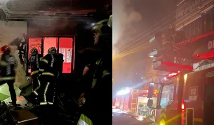 3 katlı apartmanda yangın paniği: 4 kişi mahsur kaldı!