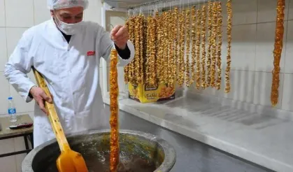 Manisa'ya has lezzet; ramazan sucuğu