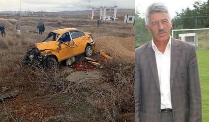 Kontrolden çıkan taksi şarampole devrildi: Sürücü öldü!