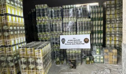 Aydın'da doluma hazır 6 bin litre tağşiş zeytinyağı ele geçirildi