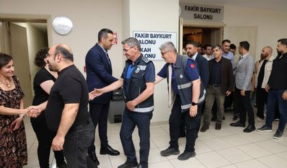 Başkan Yıldız personelle bayramlaştı