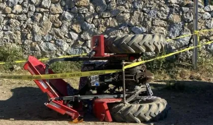 Denizli'de traktörün altında kalan çiftçi öldü