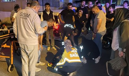 Kütahya'da otomobile çarpan motosiklet sürücüsü yaralandı