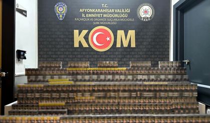 Afyonkarahisar'da kaçak sigara operasyonu
