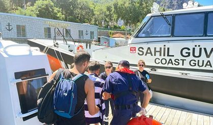 Fethiye açıklarında teknelerde yaralanan 2 kişi tahliye edildi