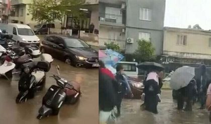 Aydın'da sağanak yağmur su baskınlarına neden oldu