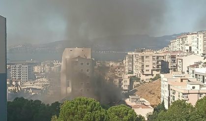 Okulun çatısında çıkan yangın kontrol altına alındı