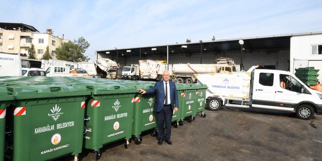Çöp taksi yeni konteynerler ve lastik atölyesi... Karabağlar temizliğine 'modern' yatırım
