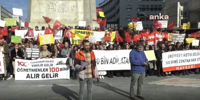 Öğretmen adayları Ankara’da eylem yaptı