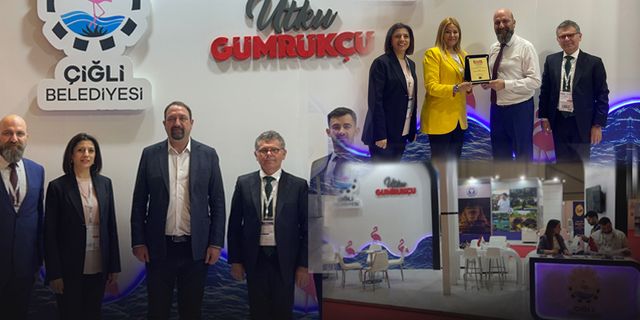 Çiğli Belediyesi'ne EMITT Fuarı'ndan ödül... Başkan Gümrükçü: “Aldığımız ödül mutluluk verici”