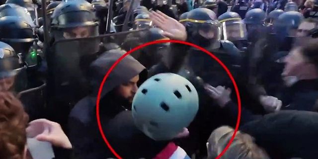 Paris polisi milletvekilini copladı