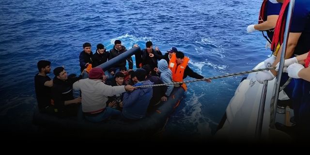 Yasa dışı yollarla yurt dışına kaçmaya çalışan 76 düzensiz göçmen yakalandı