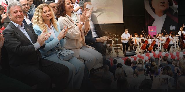 Bornovalı çocuklar 19 Mayıs için çaldı... Başkan İduğ: "Türkiye’ye genç yetenekler kazandırıyoruz"
