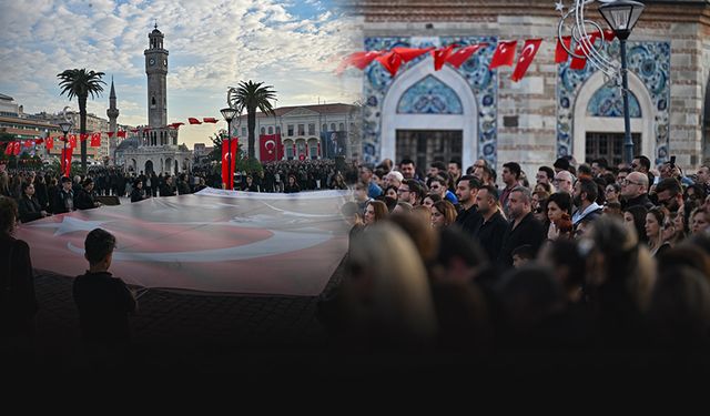 İzmir'de saat  09.05'te hayat durdu... Saygı ve özlemle