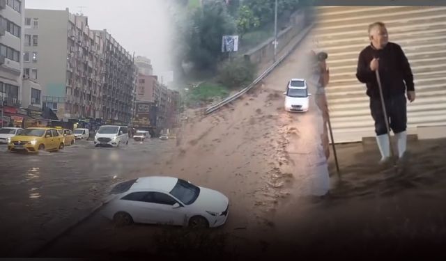 İzmir'i su bastı! Hayat durma noktasına geldi