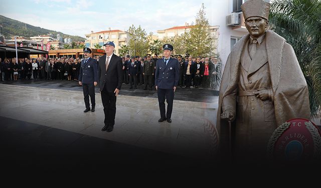 Narlıdere'de Cumhuriyetin kurucusu Atatürk saygı ve özlemle anıldı