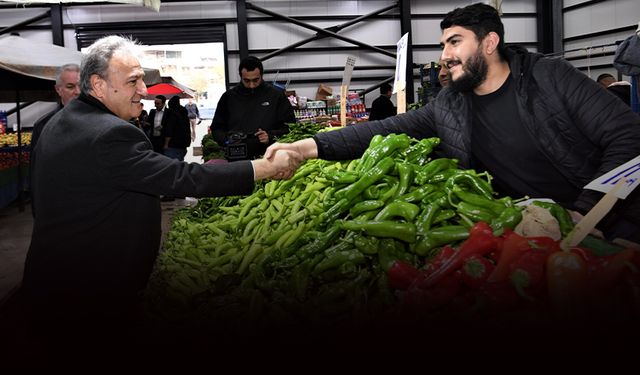 Başkan İduğ, yeni yatırımları gezdi... Pazar esnafına ziyaret!