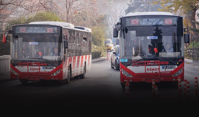 Süper Kupa'ya İzmir'den anlamlı tepki... Ata'nın sözleri otobüsleri süsledi