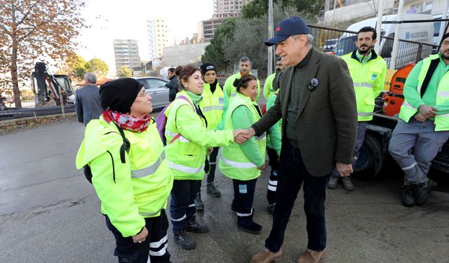 Başkan Engin, çalışanların yeni yılını kutladı