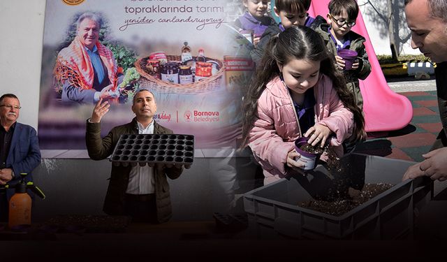 Bornova’da üreticiye destek devam ediyor... 600 bin fidenin dağıtımı yapıldı