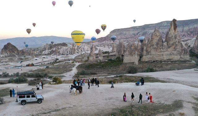 Kapadokya'da tüm zamanların ziyaretçi rekoru kırıldı