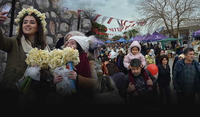 Karaburun Nergis Festivali iz bıraktı