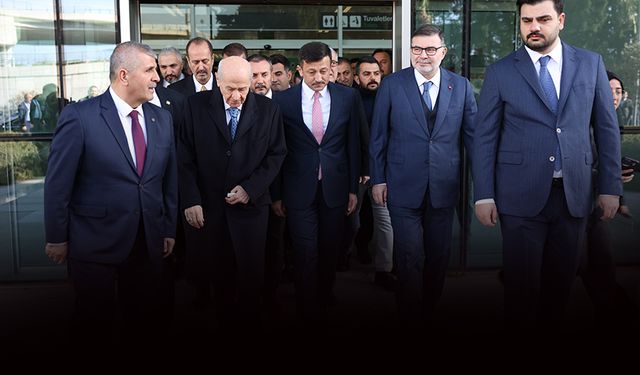 Cumhur İttifakı İzmir'den Devlet Bahçeli'ye özel karşılama