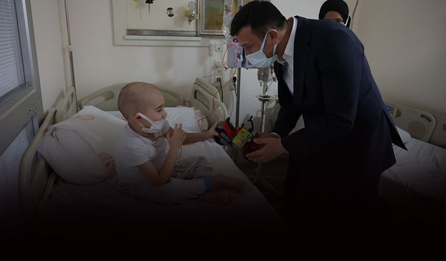 AK Partili Dağ'dan hasta çocukları ziyaret... Kan bağışı çağrısı!